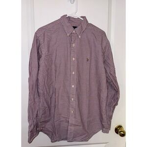 Polo Ralph Lauren Men's Long Sleeve Button Down Dress Shirt Size Large